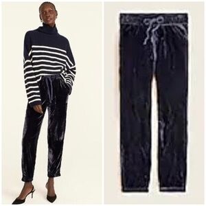 J. Crew Velvet Drawstring Jogger Pant Size 2 EUC